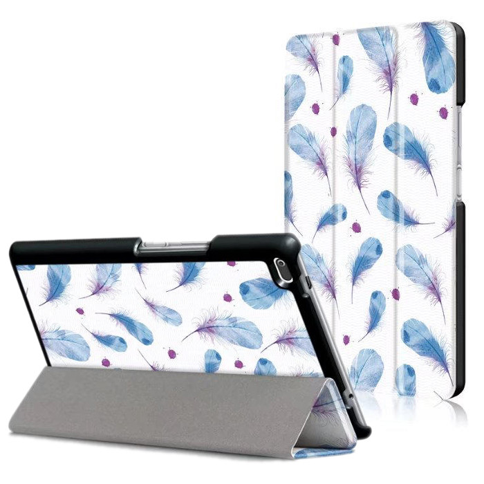 Чехол Lenovo Tab 4 8 TB-8504F 8504X Ultra Slim Blue Feathers