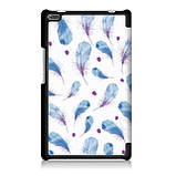 Чехол Lenovo Tab 4 8 TB-8504F 8504X Ultra Slim Blue Feathers, фото 4
