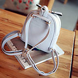 Рюкзак жіночий міні з блискітками Кіт (чорний), фото 3