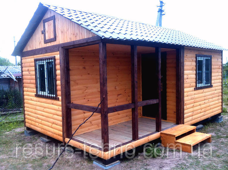 Модульний будинок 6 м х 4 м Блокхаус