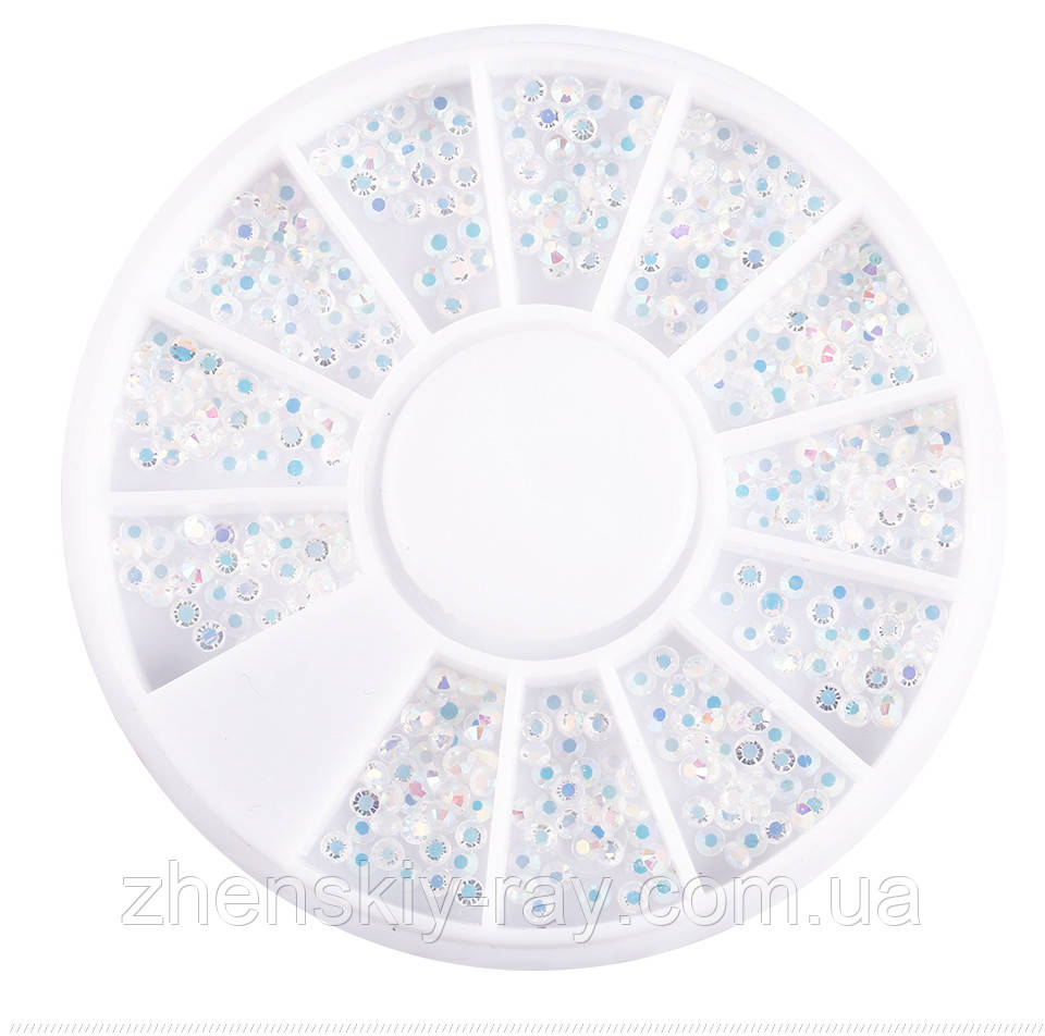 Кришталева крихта для дизайну нігтів у карусельці