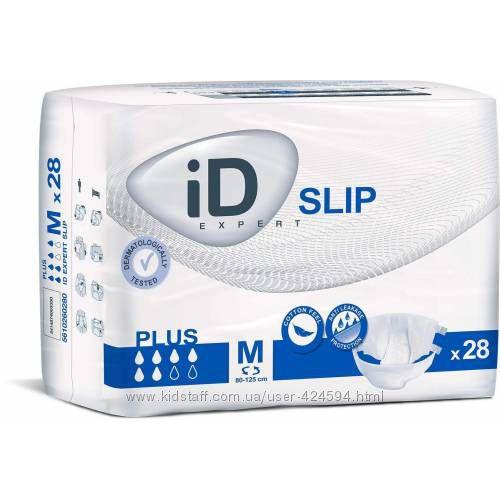 Подгузники для взрослых iD Expert Slip Plus medium M 80-125 см 28 шт - фото 1 - id-p546333135