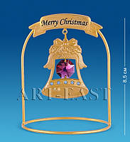 Фігурка декоративна Swarovski "Дзвіночок Merry Christmas" AR-1139/ 1, фото 2