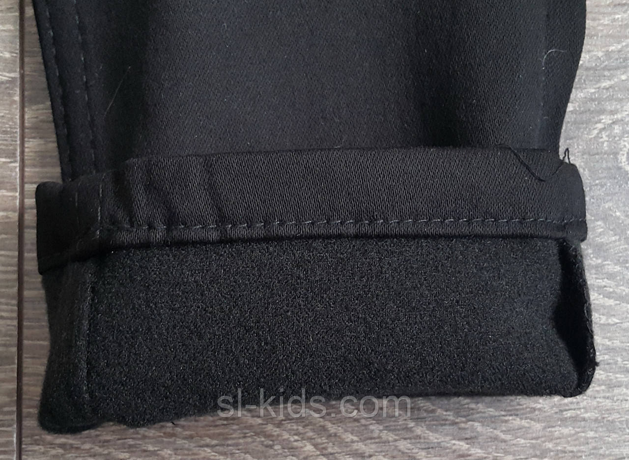 Штаны,джинсы на флисе для мальчика 2-6 лет(черные) (опт) пр.Турция - фото 3 - id-p383271748