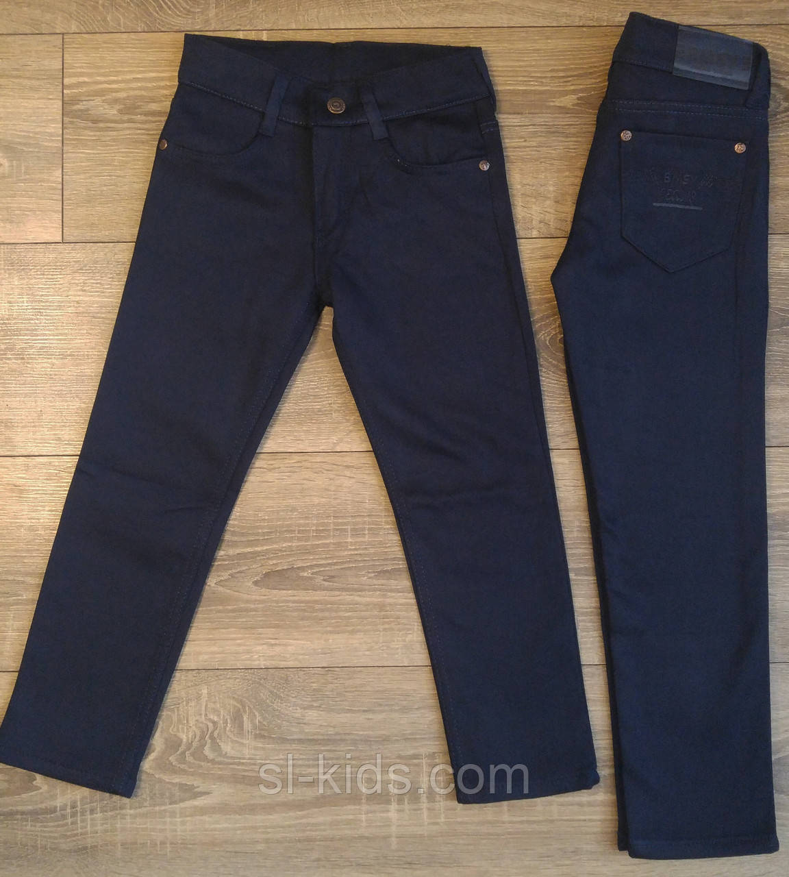 Штани,джинси на флісі для хлопчика 2-6 років(роздр)(темно сині) пр. Туреччина
