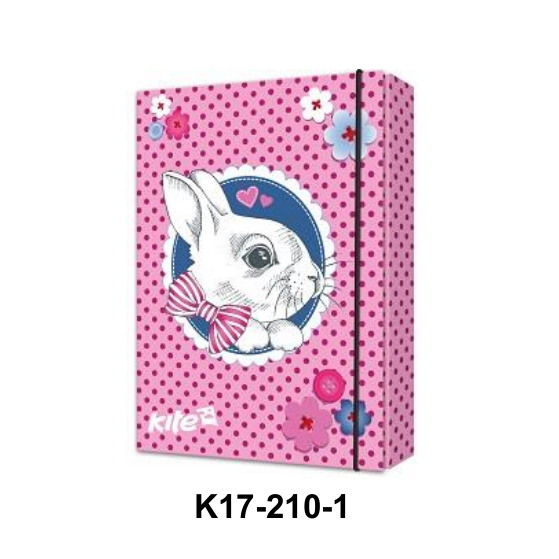 Папка для тетрадей на резинке Kite K17-210 Gute Bunny
