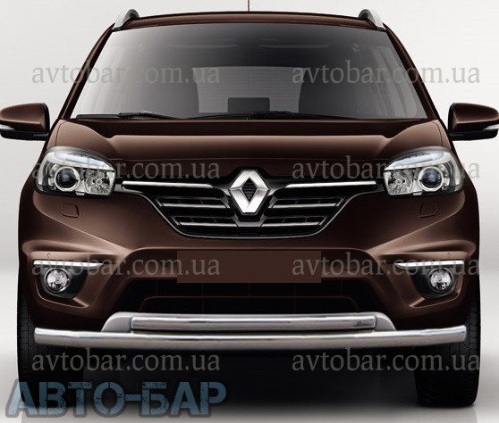 Кенгурник подвійний вус на Renault Koleos (c 2008-) Рено Колеос, фото 1
