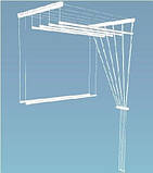Сушарка для білизни стельова 2 м, фото 2