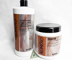 Numero Ristrutturante Avena маска та шампунь з вівсом відновлює структуру волосся 1л Brelil Італія