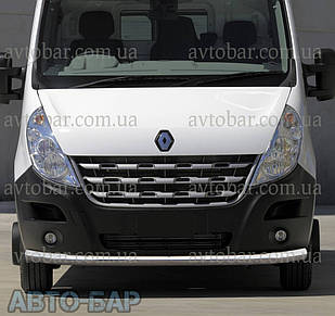 Кенгурник одинарний вус на Renault Master (c 2010--) Рено Майстер