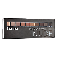 Палетка тіней з 10 відтінків Flormar NUDE 01 2732093