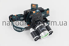 Налобний ліхтар Boruit RJ-3000 (T6 +2R2) ORIGINAL, фото 3