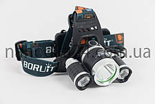 Налобний ліхтар Boruit RJ-3000 (T6 +2R2) ORIGINAL, фото 4