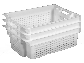 Ящики пластикові перфоровані 600 x 400 x 200 універсальні Білий, Первинний Чорний, Вторинний, фото 2
