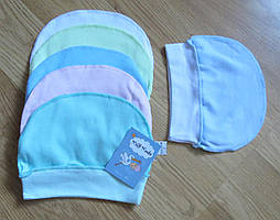 Дитяча шапочка (інтерлок, на 3 місяці) Синій