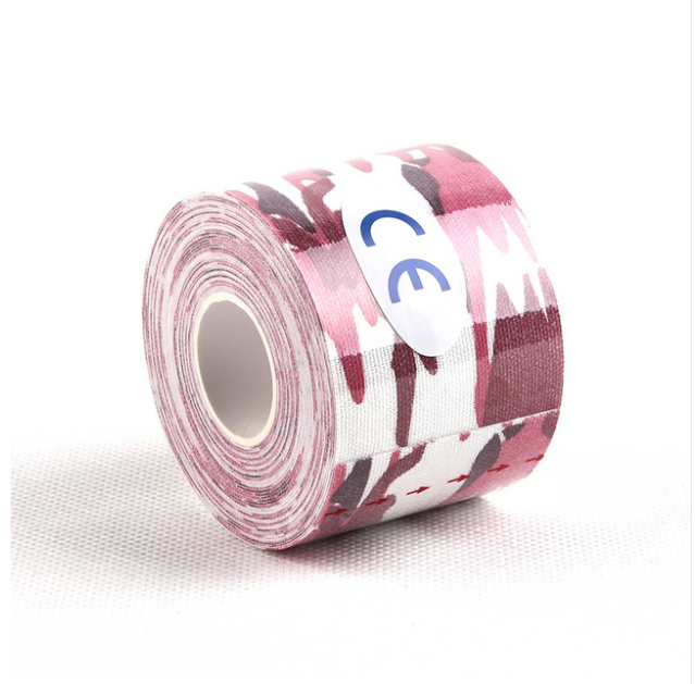 

Кинезио тейп Kinesiology Tape камуфляж 5см х 5м Акция розовый камуфляж