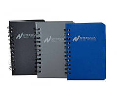 Блокнот на спирали, пластиковая обложка, 7*10,5см ,40 листов в клетку А-704