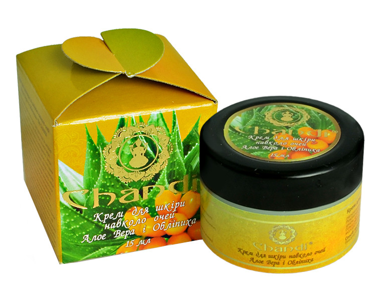Крем для догляду за шкірою навколо очей "Алоє Вера і Обліпиха" Chandi, 15 мл