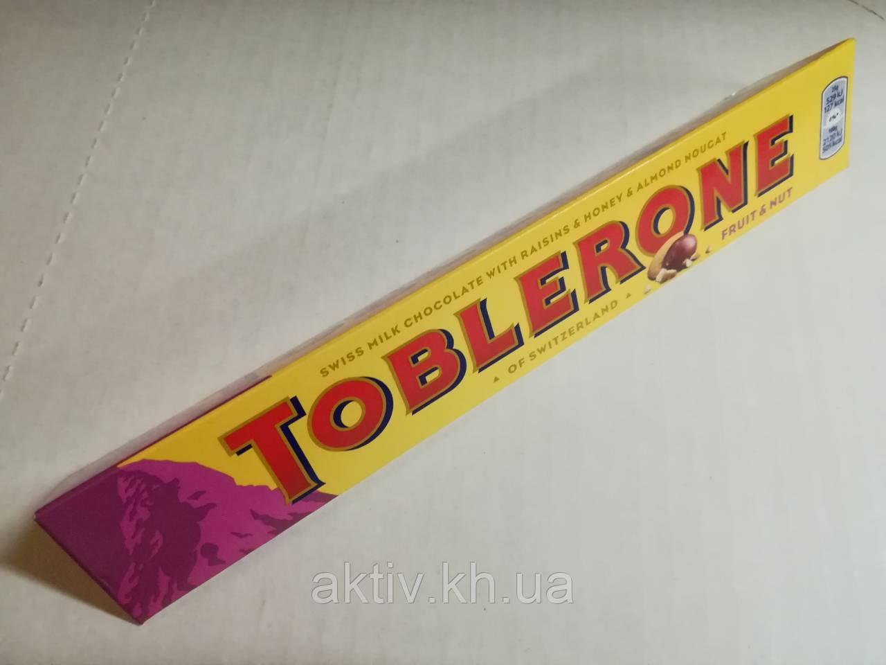 Toblerone шоколад 100 гр Fruit & Nut