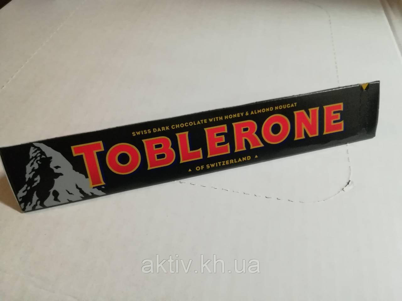 Toblerone темний шоколад 100 гр з нугою і медом