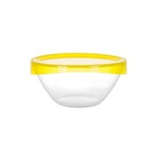 Салатник Luminarc Keep'n'Box з кришкою жовта кришка d28 см скло (7742L/2018)