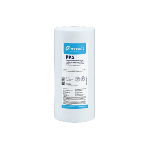 Картридж із поліпропілену Ecosoft 4.5" x 10", 5 мкм