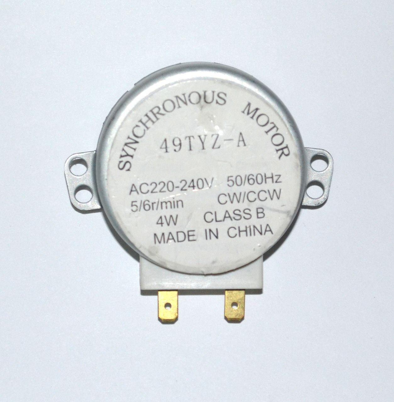 Двигун приводу тарілки для мікрохвильовки 49TYZ-A 220V/240V (5/6RPM)