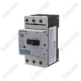 Автоматичний вимикач захисту двигуна Siemens 3RV1011-0KA10, 0.9-1.25A