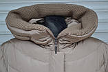 ПУХОВИК куртка CLASNA з вязаним коміром 48, 50, фото 3