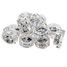 Набір конфеті для дизайну нігтів "Риб'яча луска", 12 шт. срібло, фото 3