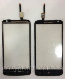 Lenovo S820 Сенсорний екран чорний