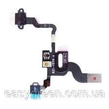 Apple iPhone 4G Шлейф кнопок увімкнення, вимикання з датчиком на мікрофон , фото 1