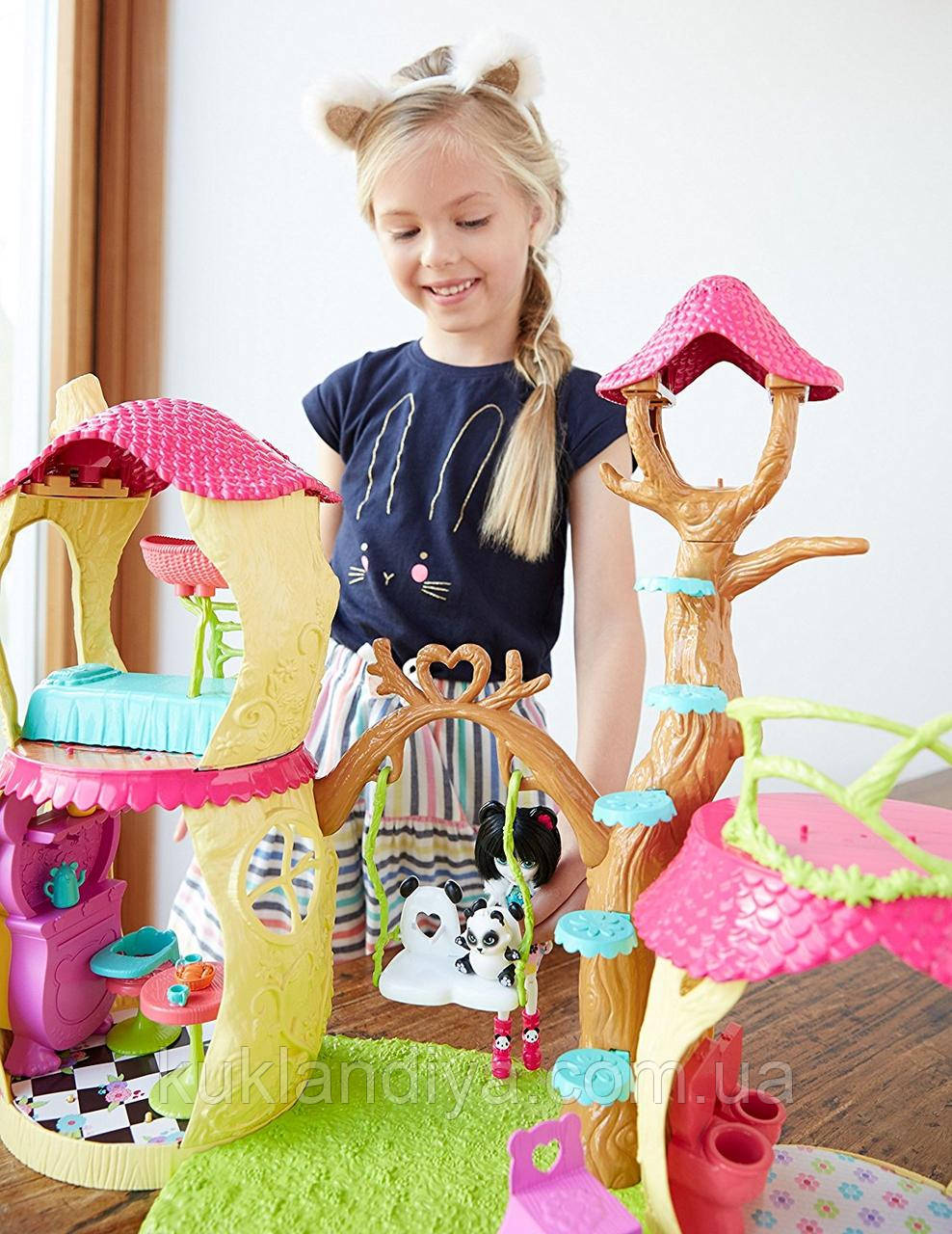 Enchantimals Лісовий Будиночок Панди Дрю Набір (FNM92), фото 1
