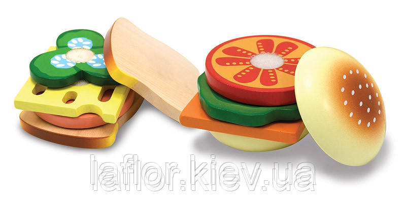 Дерев'яна іграшка Melissa&Doug Сендвіч, фото 1