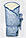 Конверт-ковдра зимовий на хутрі "Казка" для хлопчика блакитний Фото, фото 2