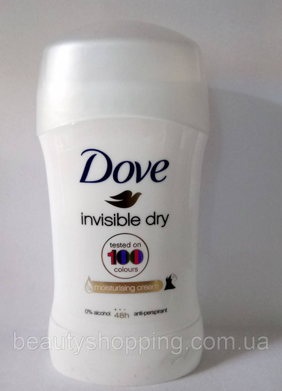 Dove Invisible dry Mousturising cream твердий антиперспірант