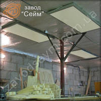 Стельовий інфрачервоний плівковий нагрівач ПЕО 400 "Промислений", опалення виробничих приміщень