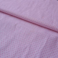 Тканина Шпильки з точками рожевого кольору на рожевому тлі