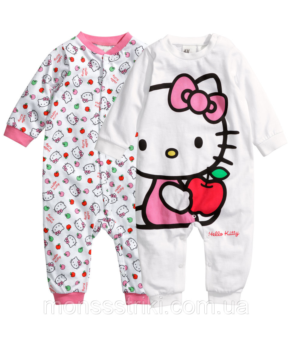 Чоловічки для дівчинки "Hello Kitty" 1-2 місяці зріст 56 см