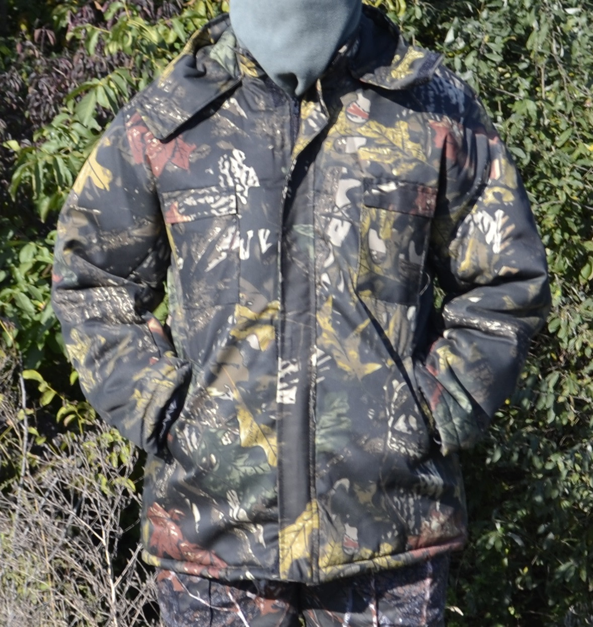 Куртка зимова довга Дубок з капюшоном хутро + синтепон р. 48-58, фото 1