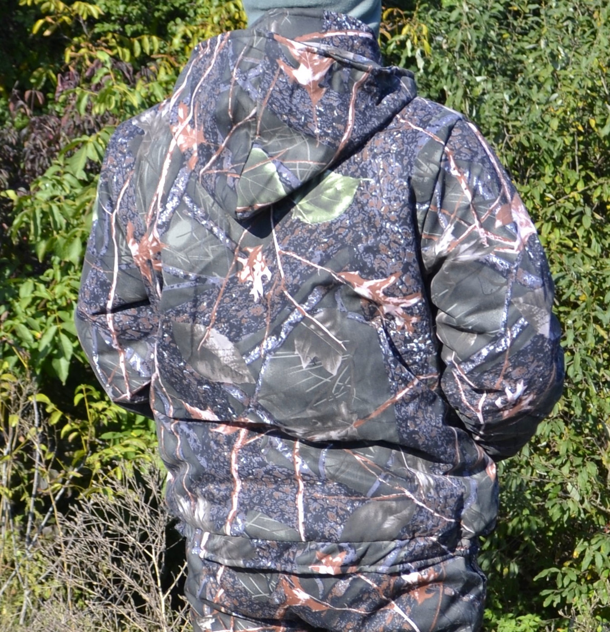 Куртка зимняя под резинку Дубок с капюшоном флис + синтепон р.48-58 - фото 3 - id-p591194596