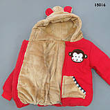 Демісезонна куртка "Мавпочка" для хлопчика. 75 см, фото 4