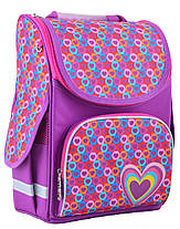 Рюкзак каркасний Smart 554440 PG-11 Hearts pink, 31*26*14, фото 2