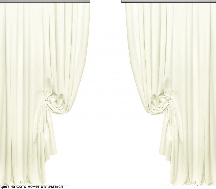 Готові Портьєри Мультилюкс No101, Білий