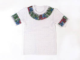 В'язана вишиванка для дівчинки 0728