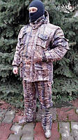 Зимовий костюм для риболовлі та полювання Ліс Шишка, стельовий шар синтефону, водонепроникна мембрана алова, -30с