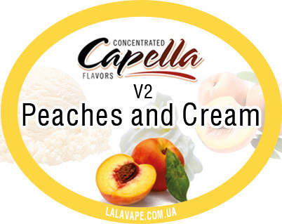 Ароматизатор Capella Peaches and Cream V2 (Персик і вершки)