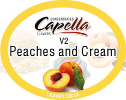 Ароматизатор Capella Peaches and Cream V2 (Персик і вершки)