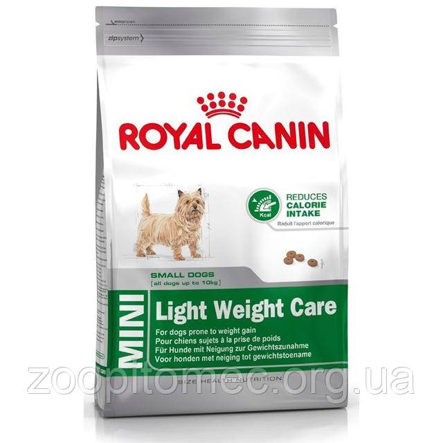 Royal Canin MINI LIGHT WEIGHT CARE - корм для собак дрібних порід з надмірною вагою 
