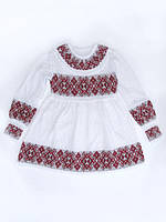 В'язане плаття для дівчинки "Любаша червона" 0808